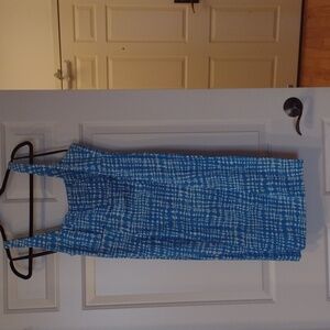 👗 Calvin Klein Blue & White Dress | Size 12